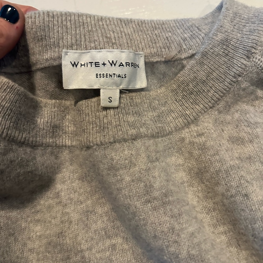 White -Warren small cashmere sweater
